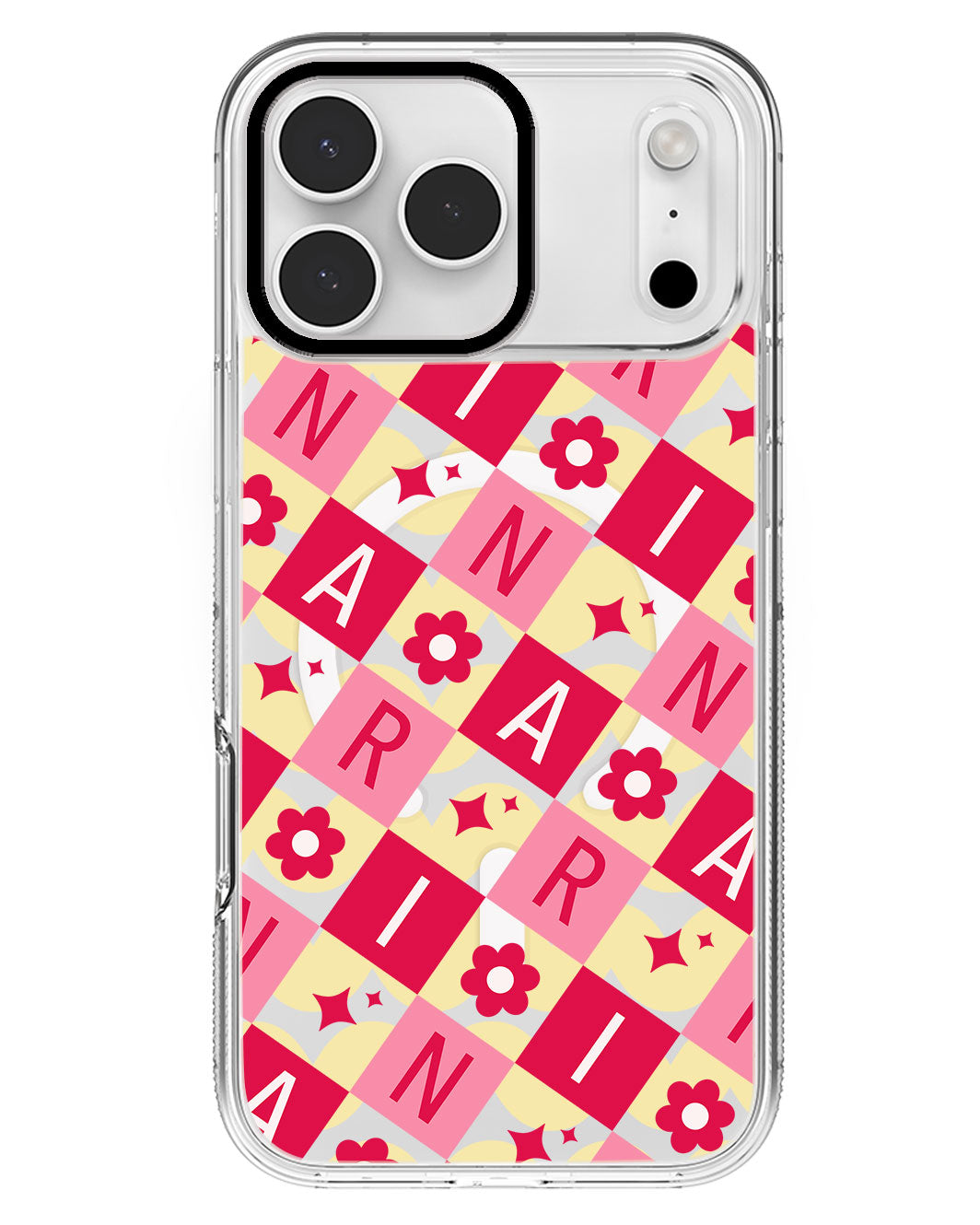iPhone Rearguard MagSwap - CUSTOM MONOGRAM 3.0 Flower Grid 1.0