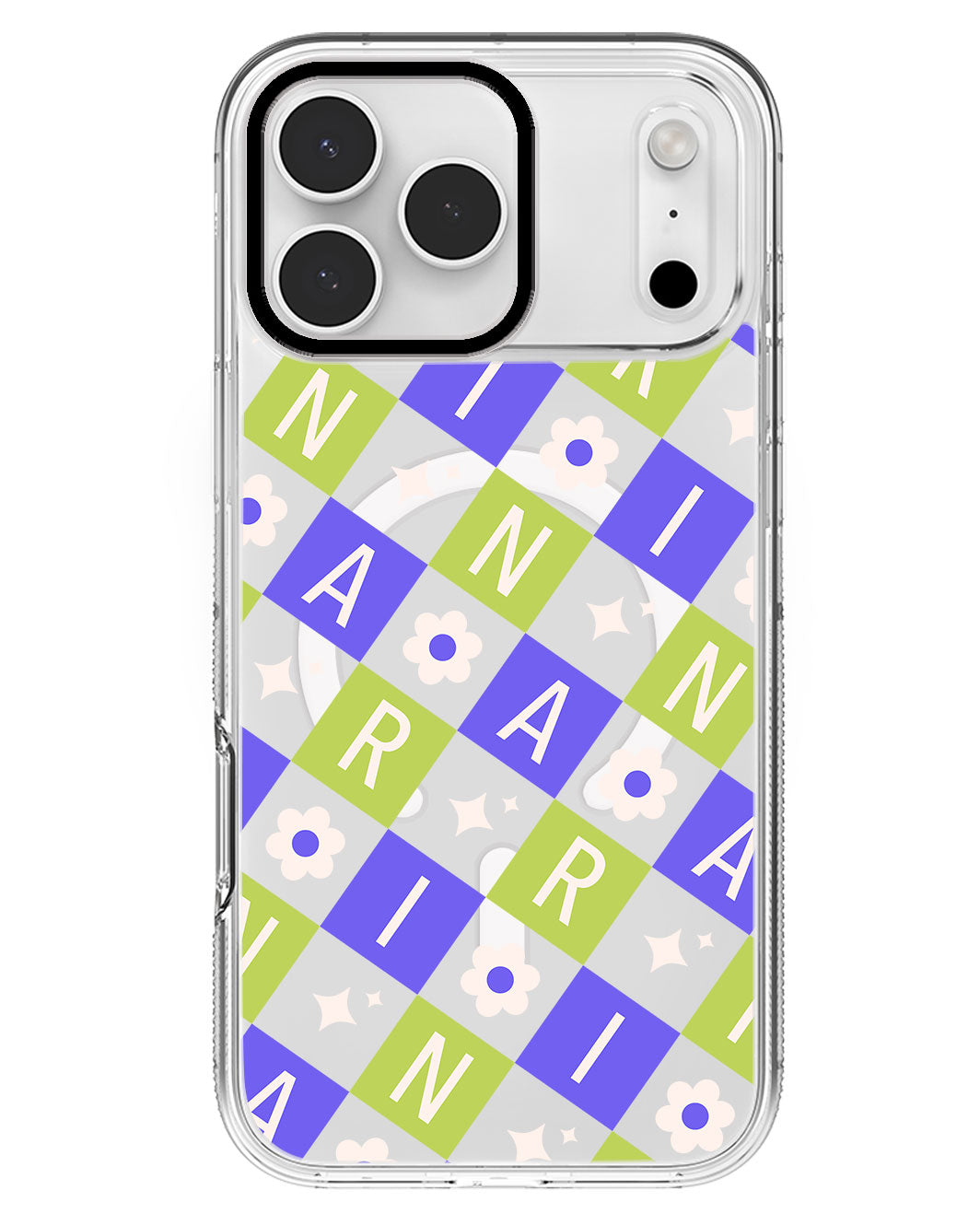 iPhone Rearguard MagSwap - CUSTOM MONOGRAM 3.0 Flower Grid 5.0