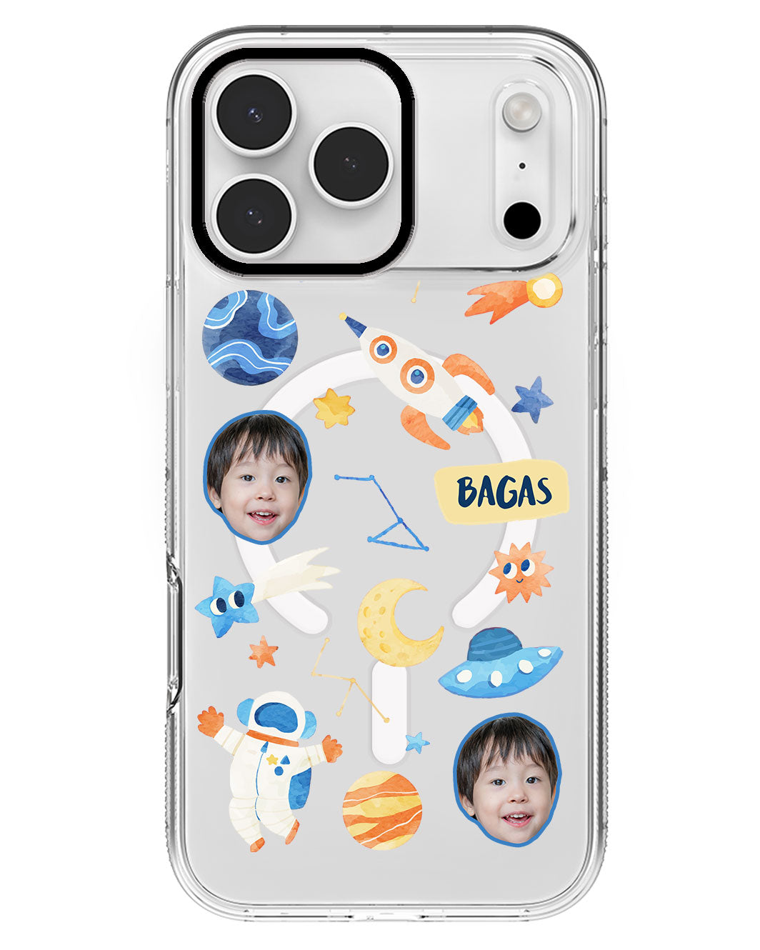 iPhone Rearguard MagSwap - Face Grid Astronaut