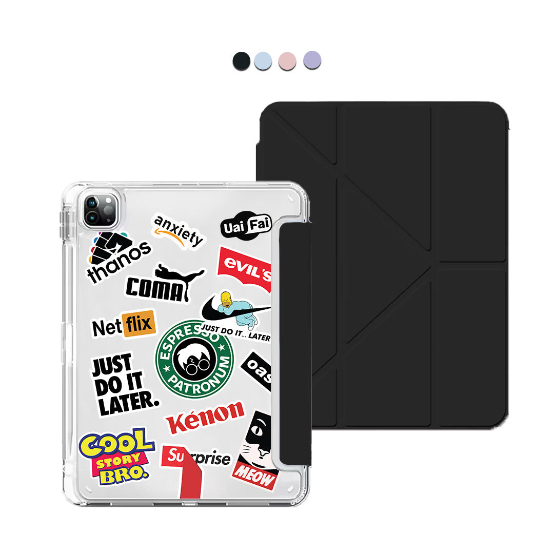 iPad / Android Tab Y-Fold Flip Cover - Brand Parody 1.0
