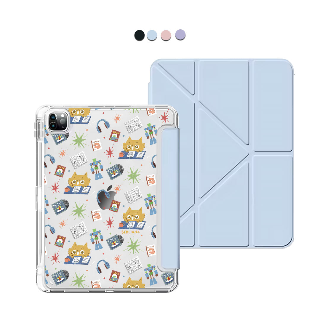 iPad / Android Tab Y-Fold Flip Cover - Too Much Hobbies