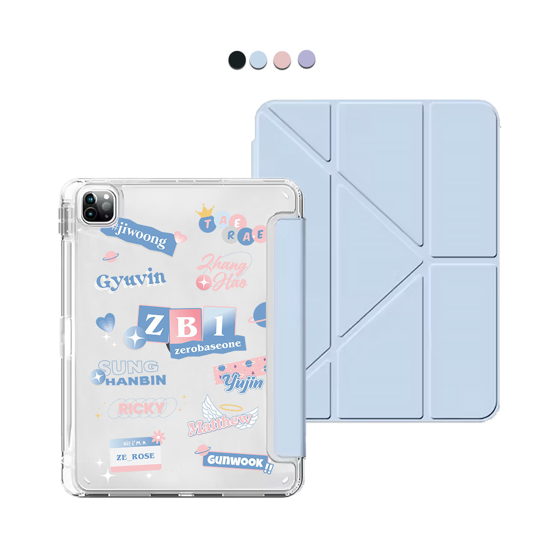 iPad / Android Tab Y-Fold Flip Cover - Zerobaseone Members
