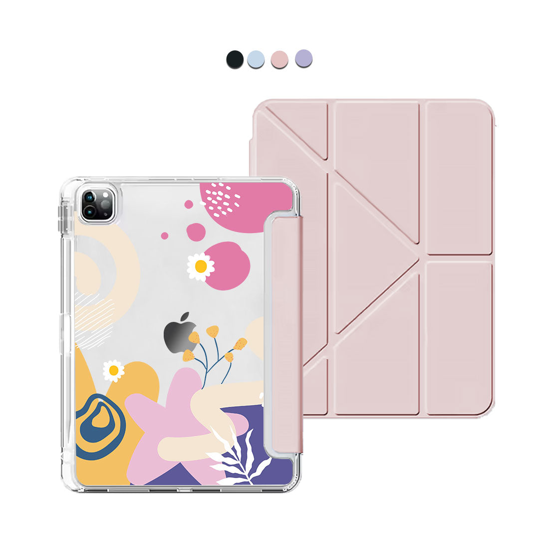 iPad Y-Fold Flip Cover - Abstract Flower 3.0