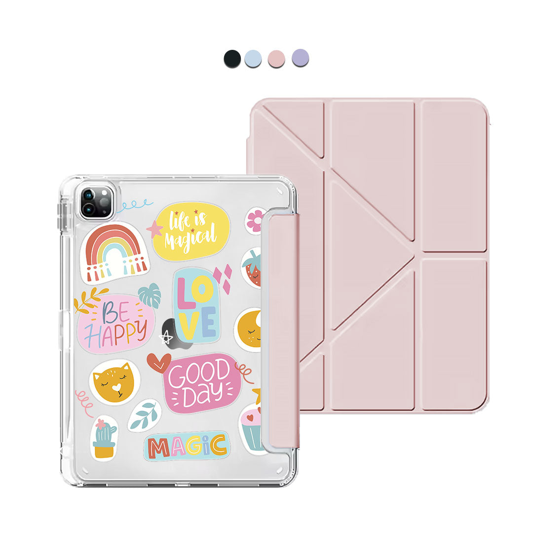 iPad / Android Tab Y-Fold Flip Cover - Good Day 1.0
