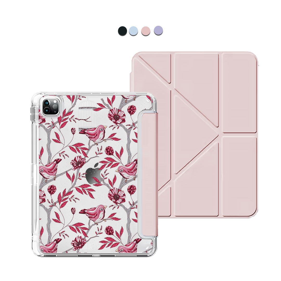 iPad / Android Tab Y-Fold Flip Cover - Lovebird 11.0
