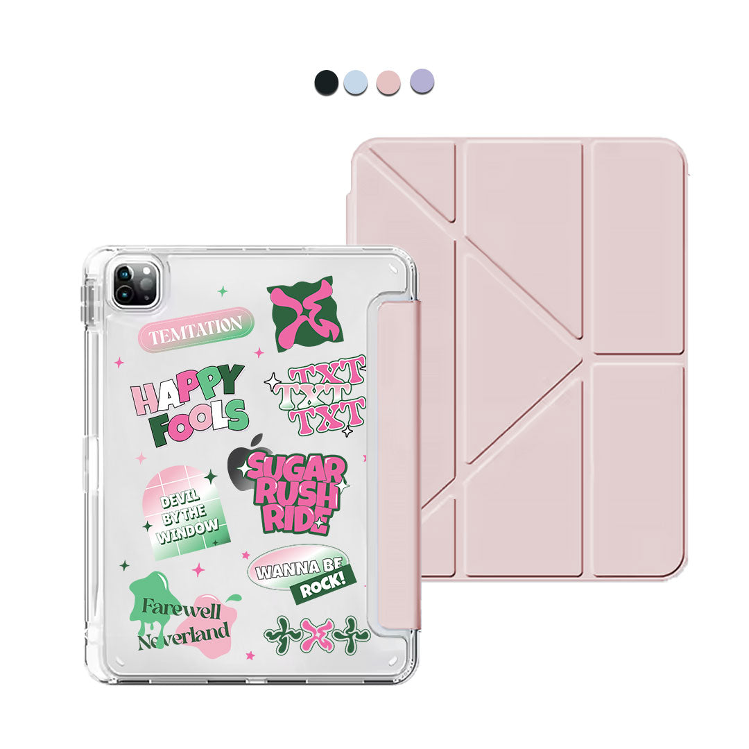 iPad / Android Tab Y-Fold Flip Cover - TXT Temptation