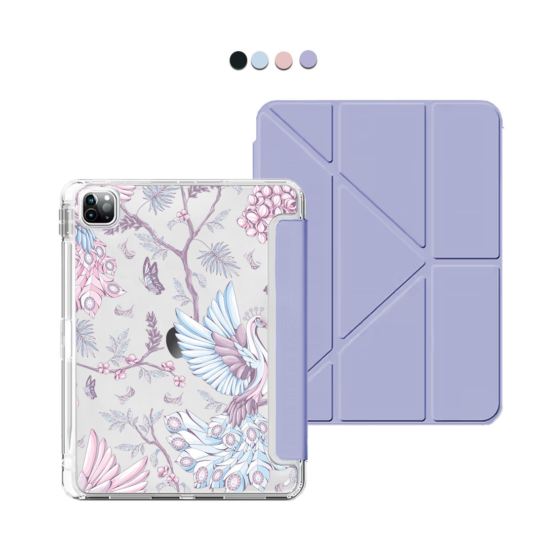 iPad / Android Tab Y-Fold Flip Cover - Peacock 2.0