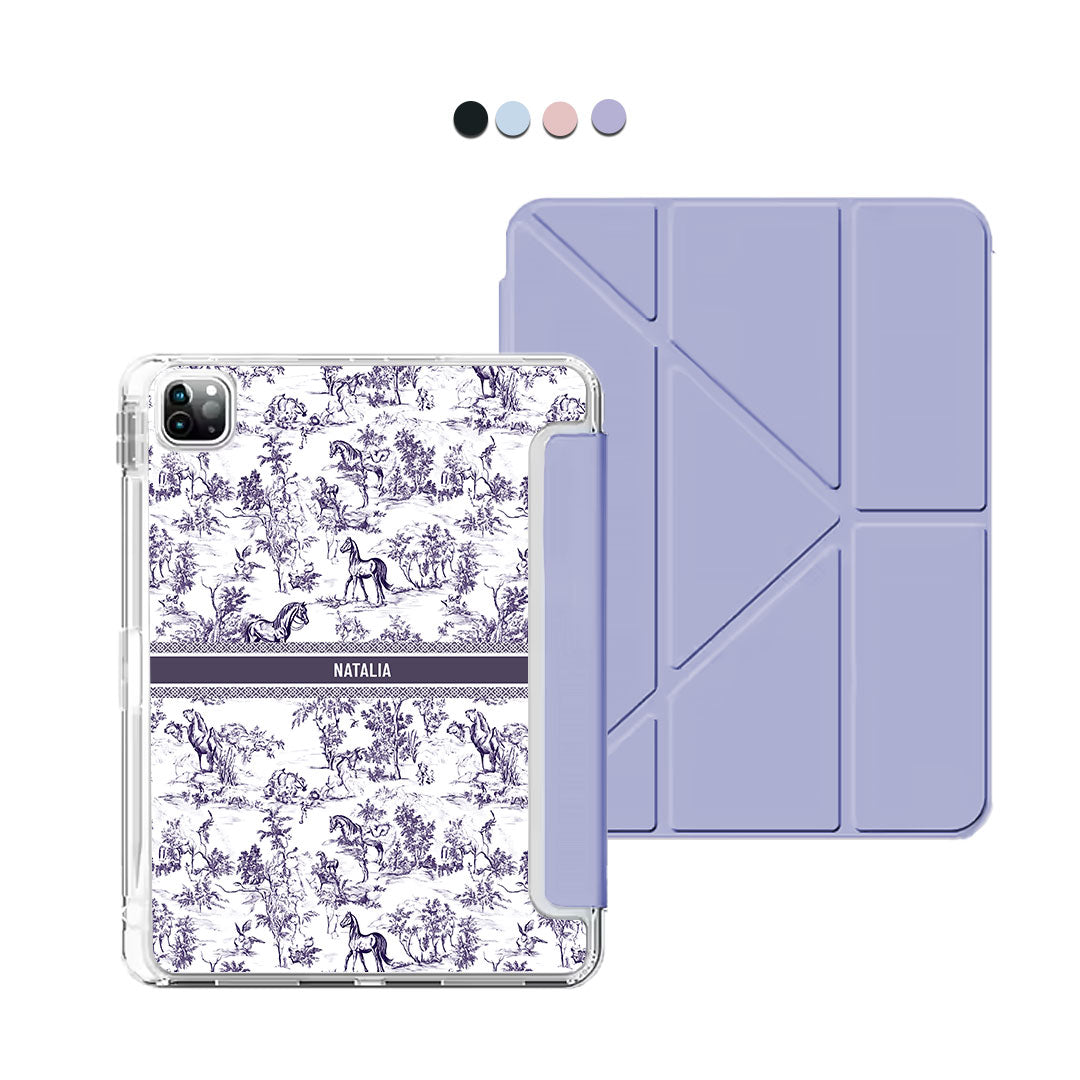 iPad / Android Tab Y-Fold Flip Cover - Horse