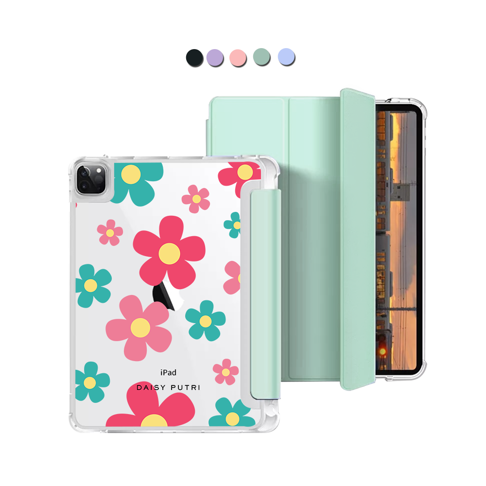 iPad Macaron Flip Cover - Daisy Delight 2.0
