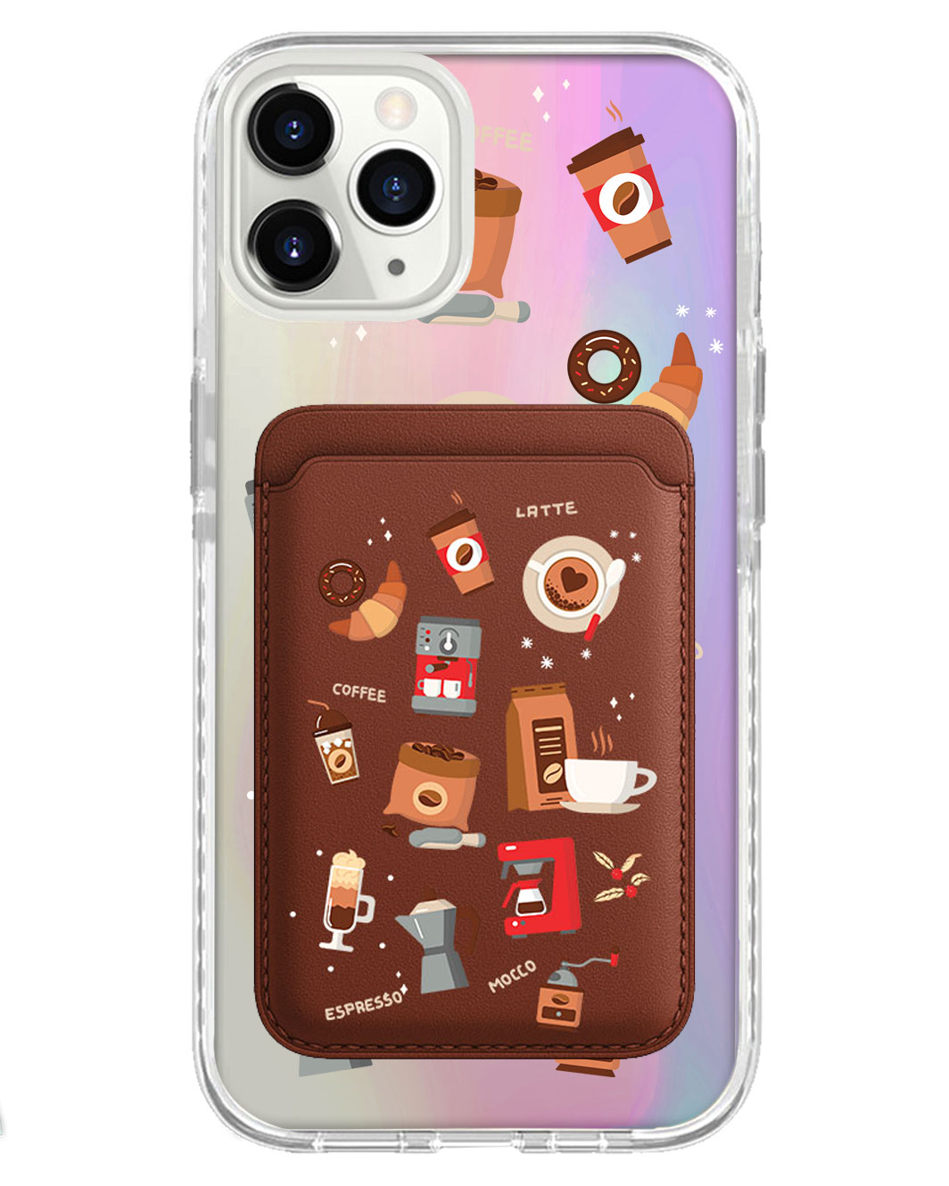 iPhone Magnetic Wallet Holo Case - Barista
