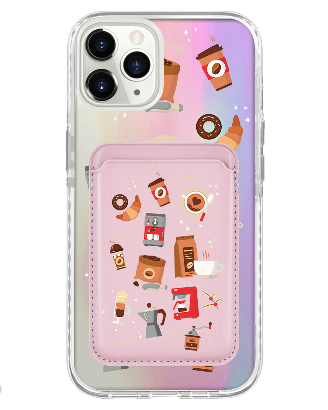 iPhone Magnetic Wallet Holo Case - Barista