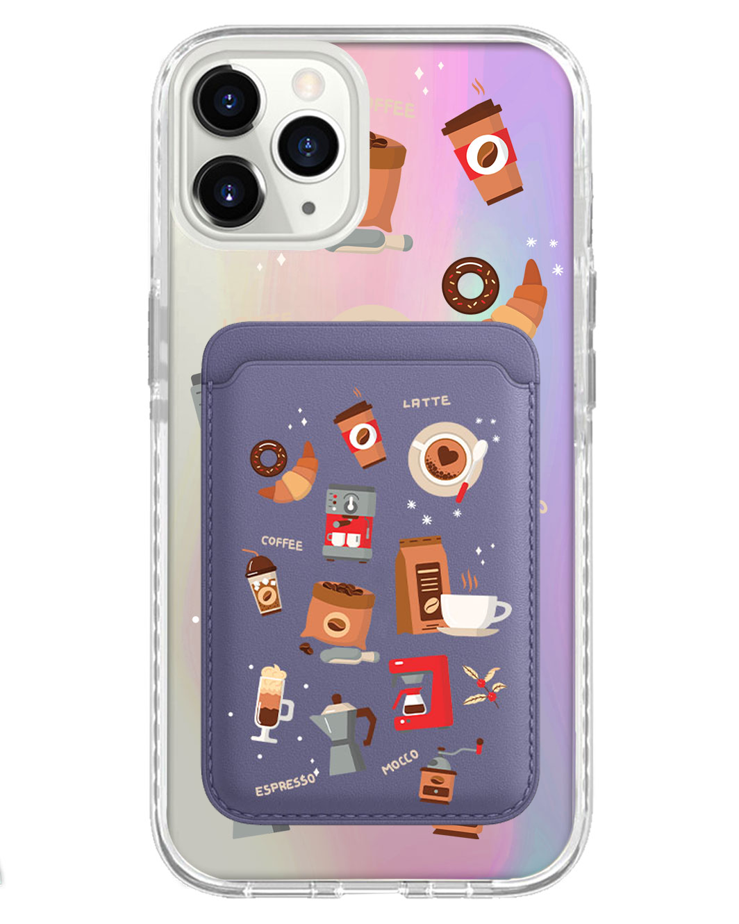 iPhone Magnetic Wallet Holo Case - Barista