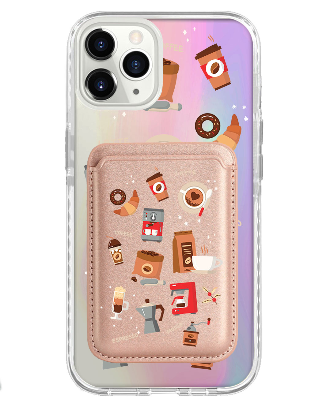 iPhone Magnetic Wallet Holo Case - Barista