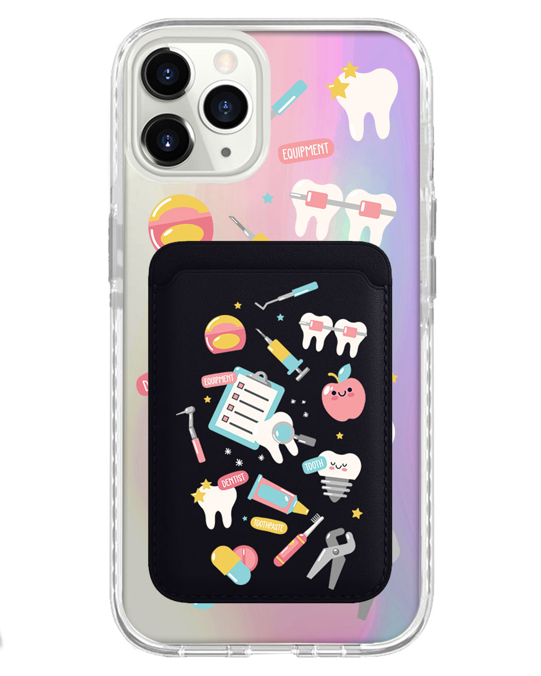 iPhone Magnetic Wallet Holo Case - Dentist