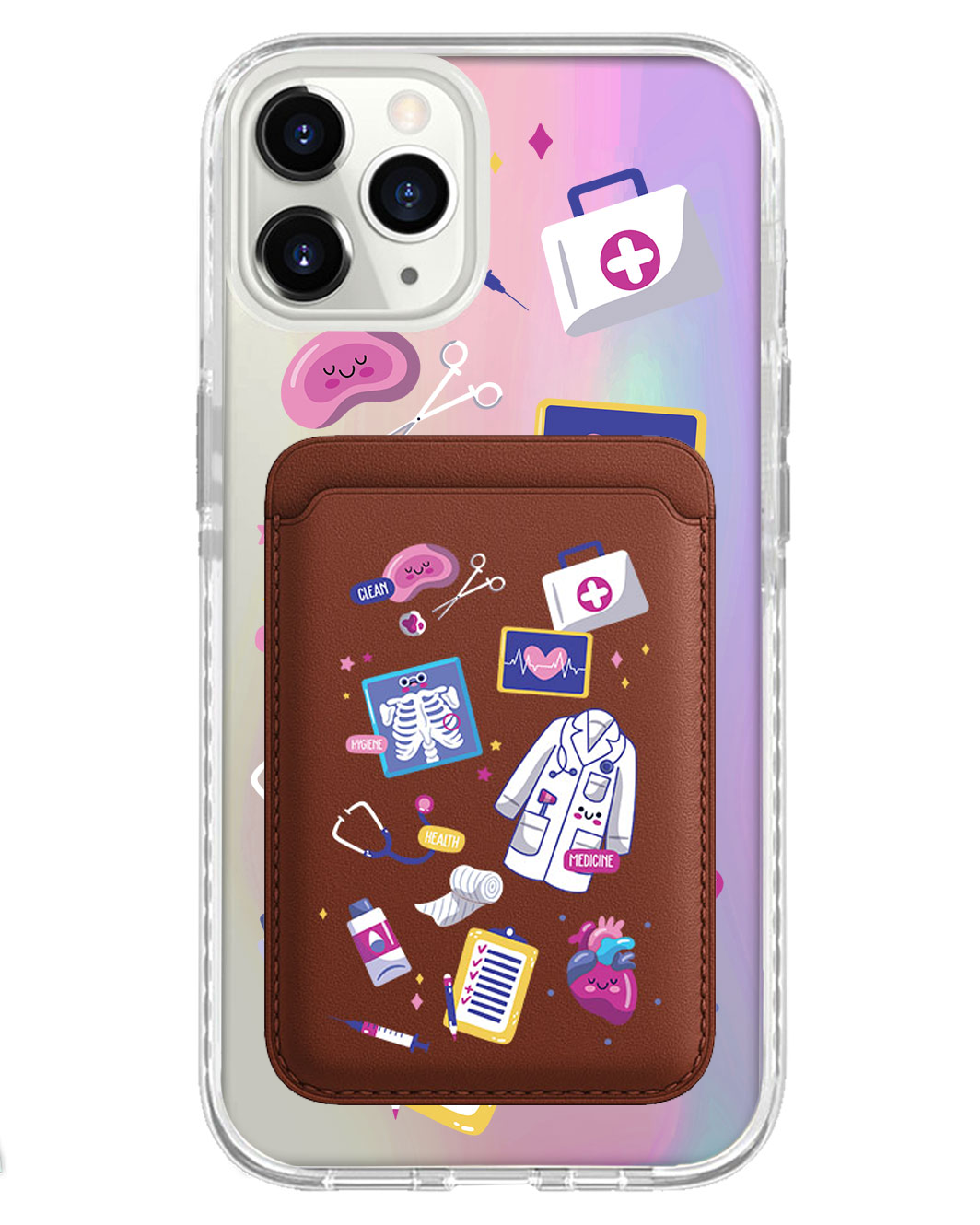 iPhone Magnetic Wallet Holo Case - Doctor