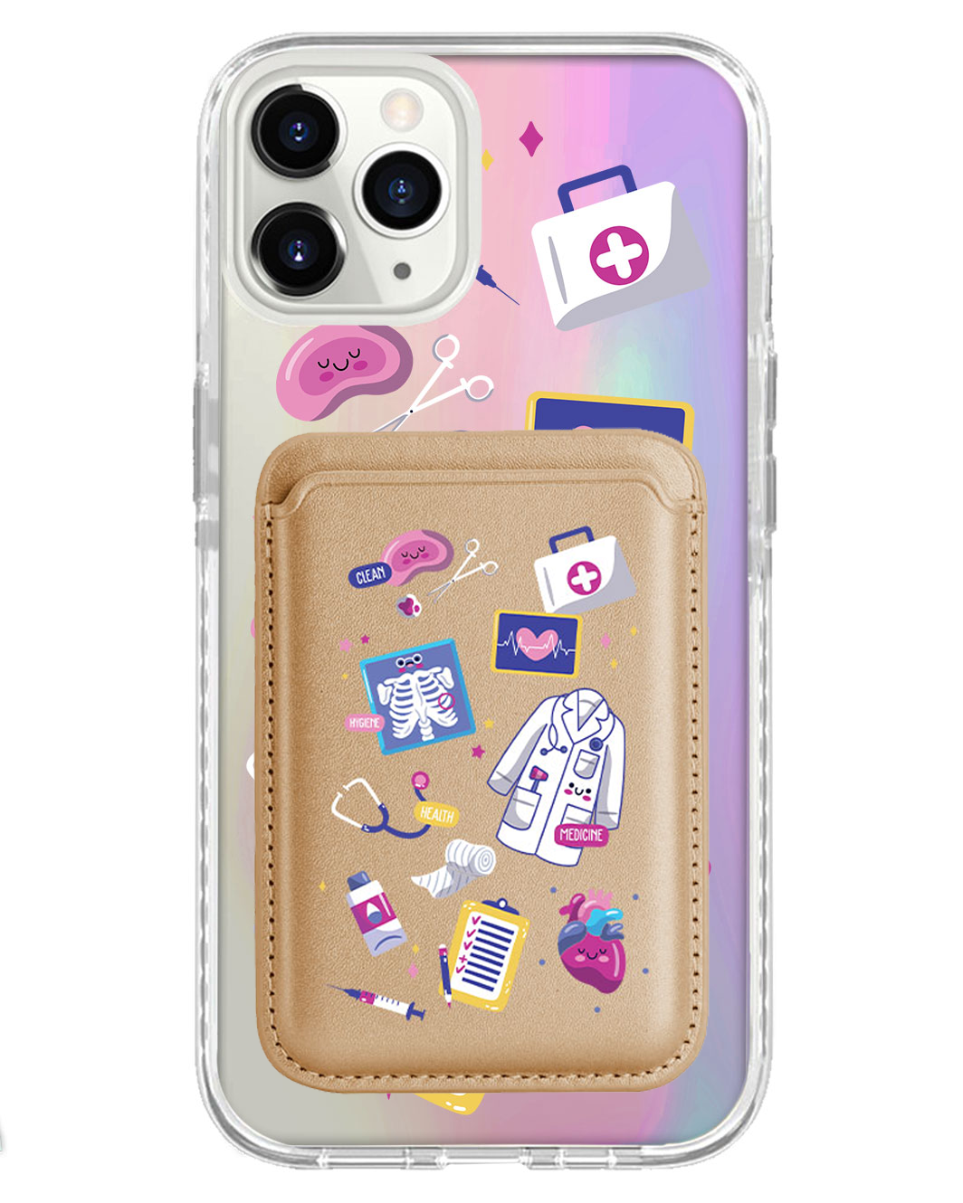 iPhone Magnetic Wallet Holo Case - Doctor