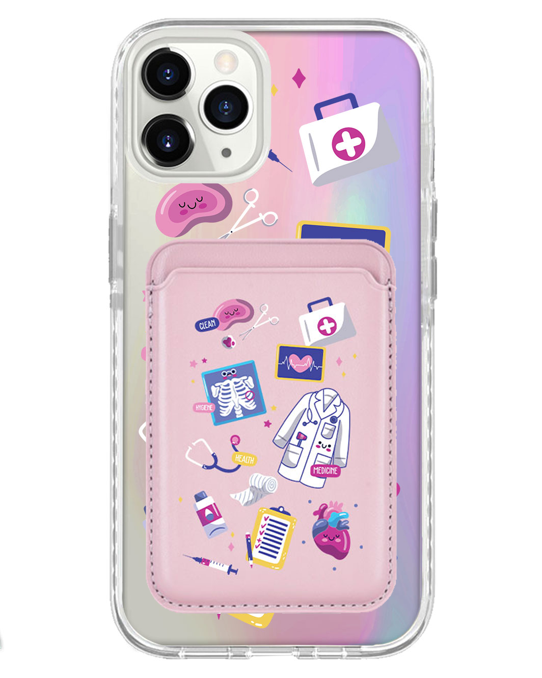 iPhone Magnetic Wallet Holo Case - Doctor