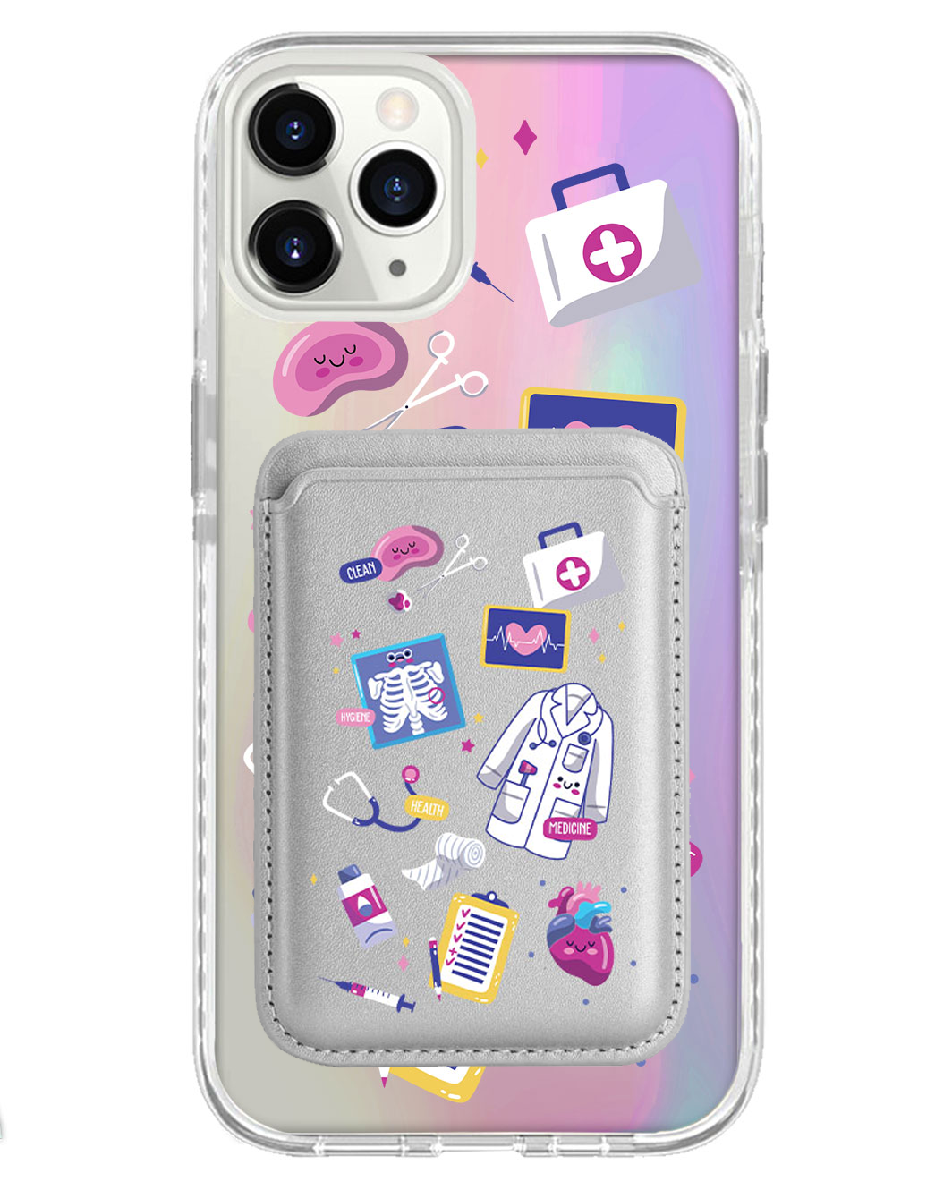 iPhone Magnetic Wallet Holo Case - Doctor