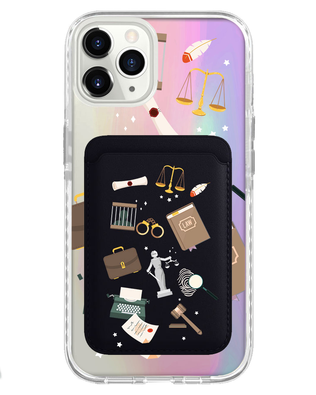 iPhone Magnetic Wallet Holo Case - Lawyer