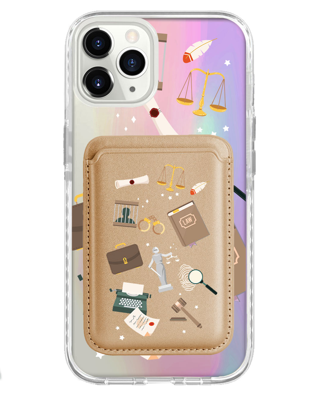 iPhone Magnetic Wallet Holo Case - Lawyer