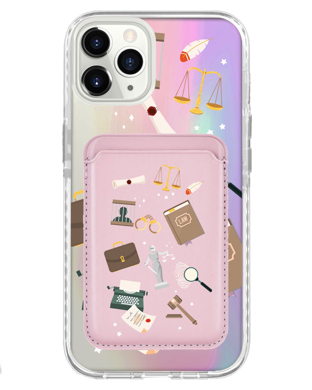 iPhone Magnetic Wallet Holo Case - Lawyer