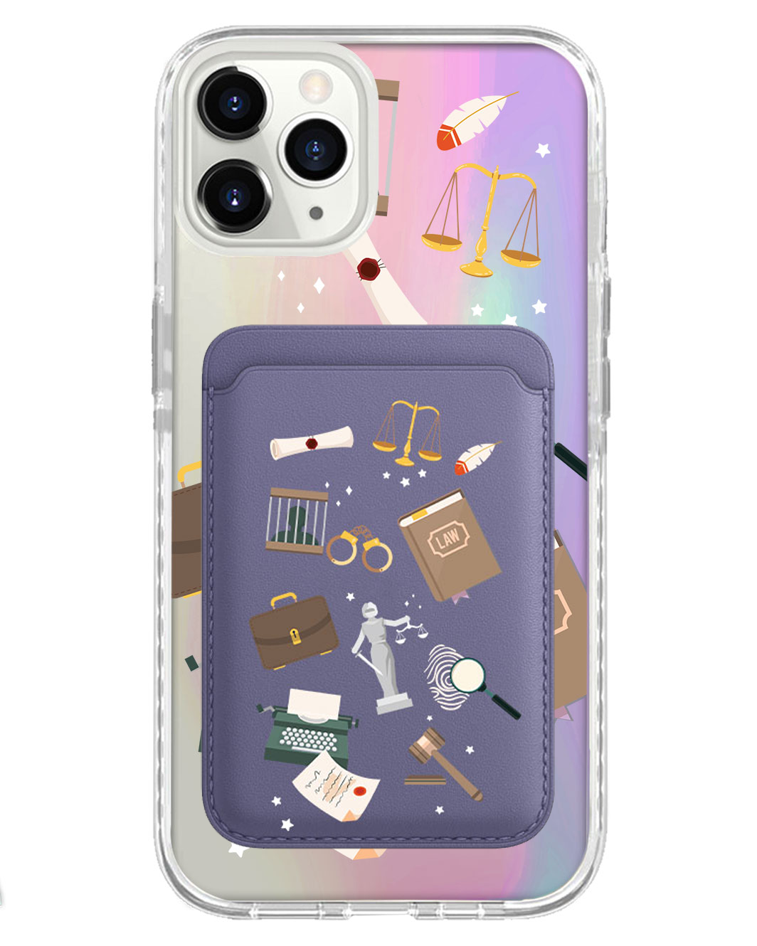 iPhone Magnetic Wallet Holo Case - Lawyer