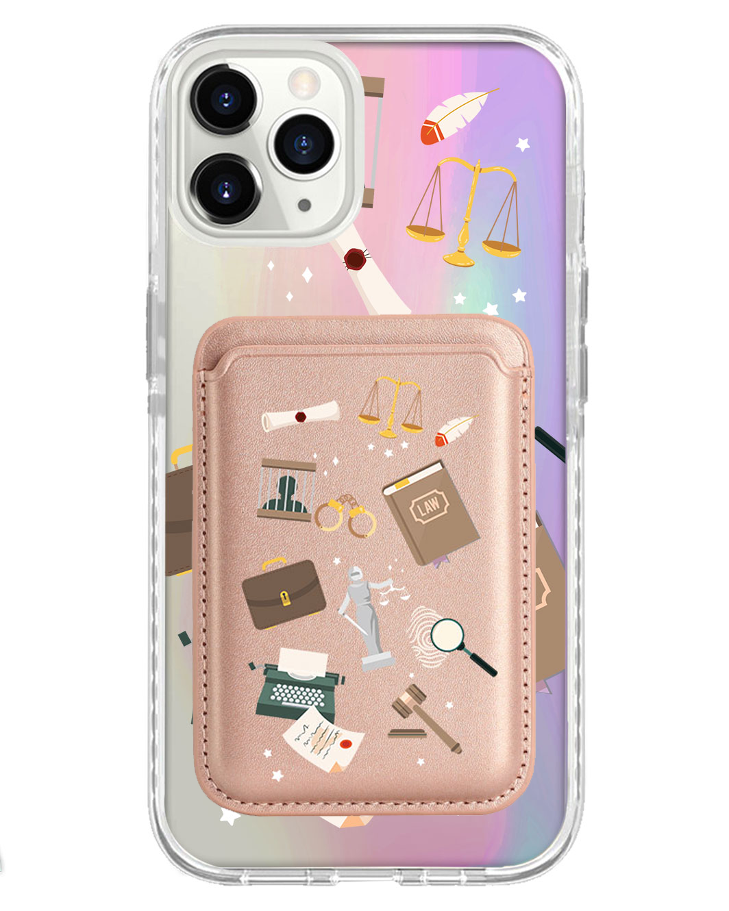 iPhone Magnetic Wallet Holo Case - Lawyer