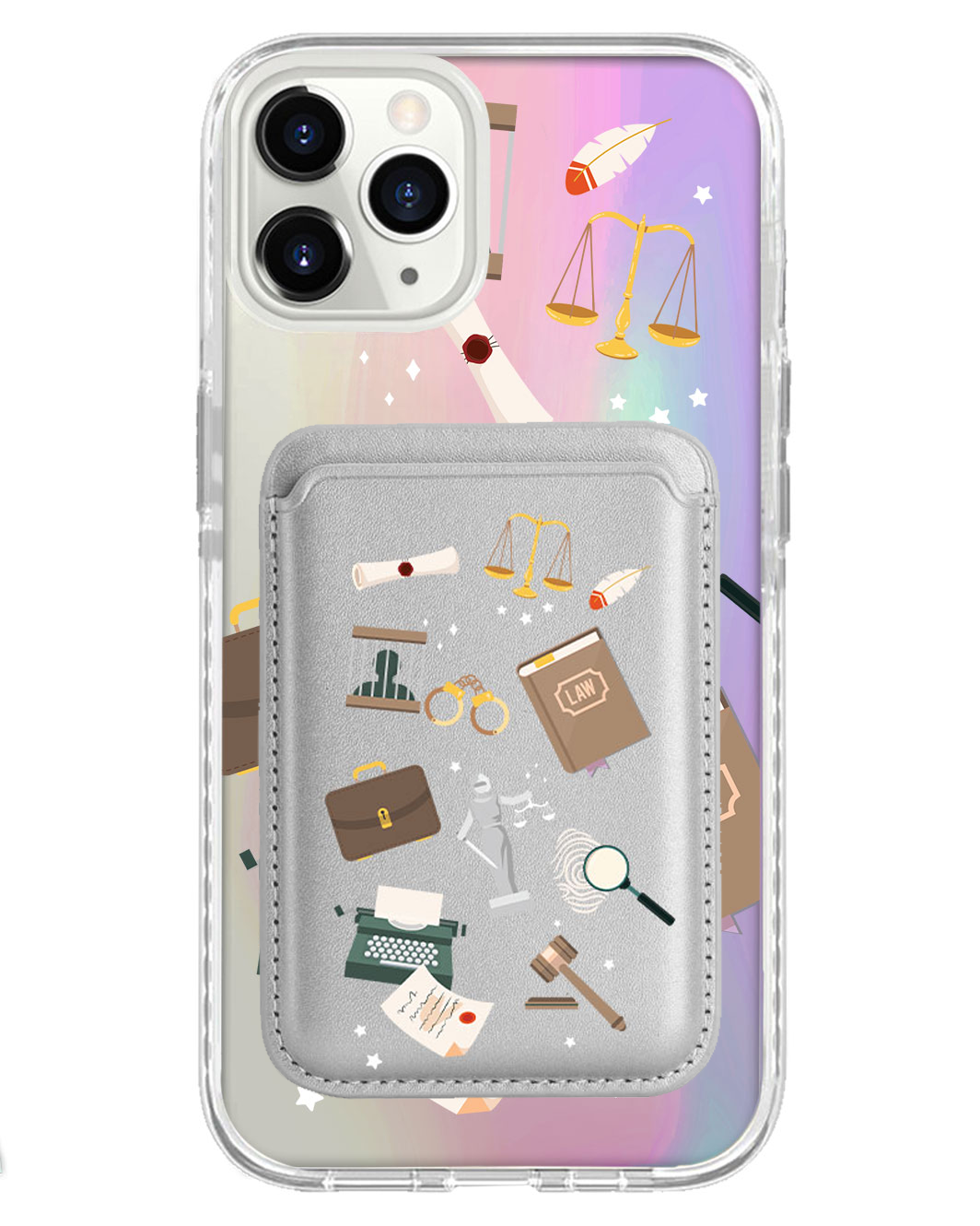 iPhone Magnetic Wallet Holo Case - Lawyer