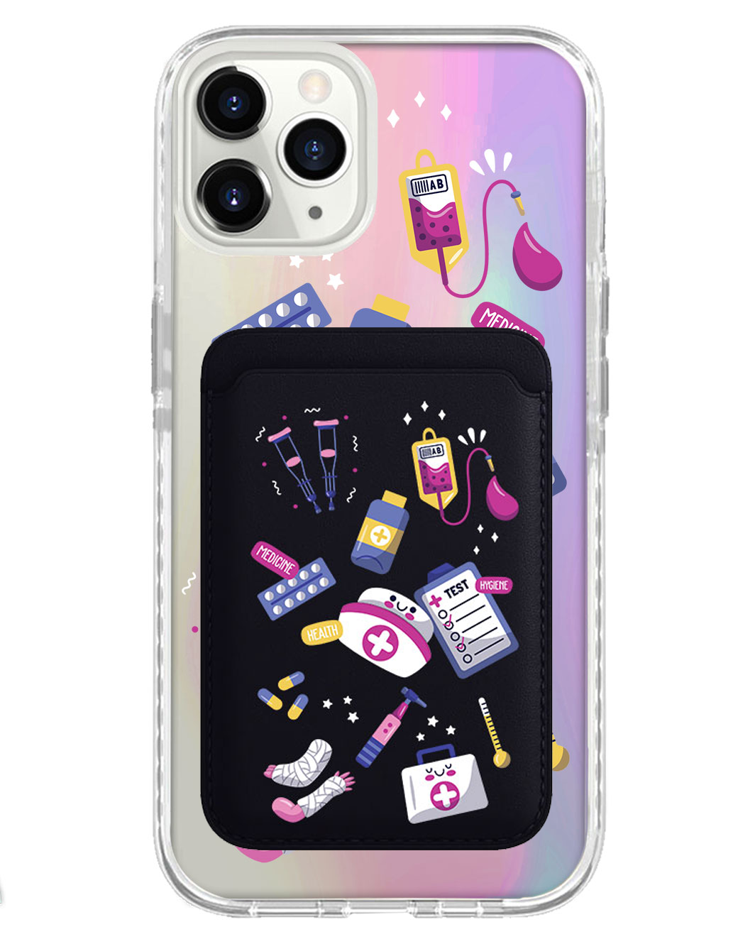iPhone Magnetic Wallet Holo Case - Nurse