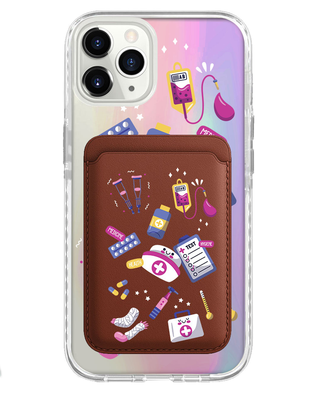 iPhone Magnetic Wallet Holo Case - Nurse