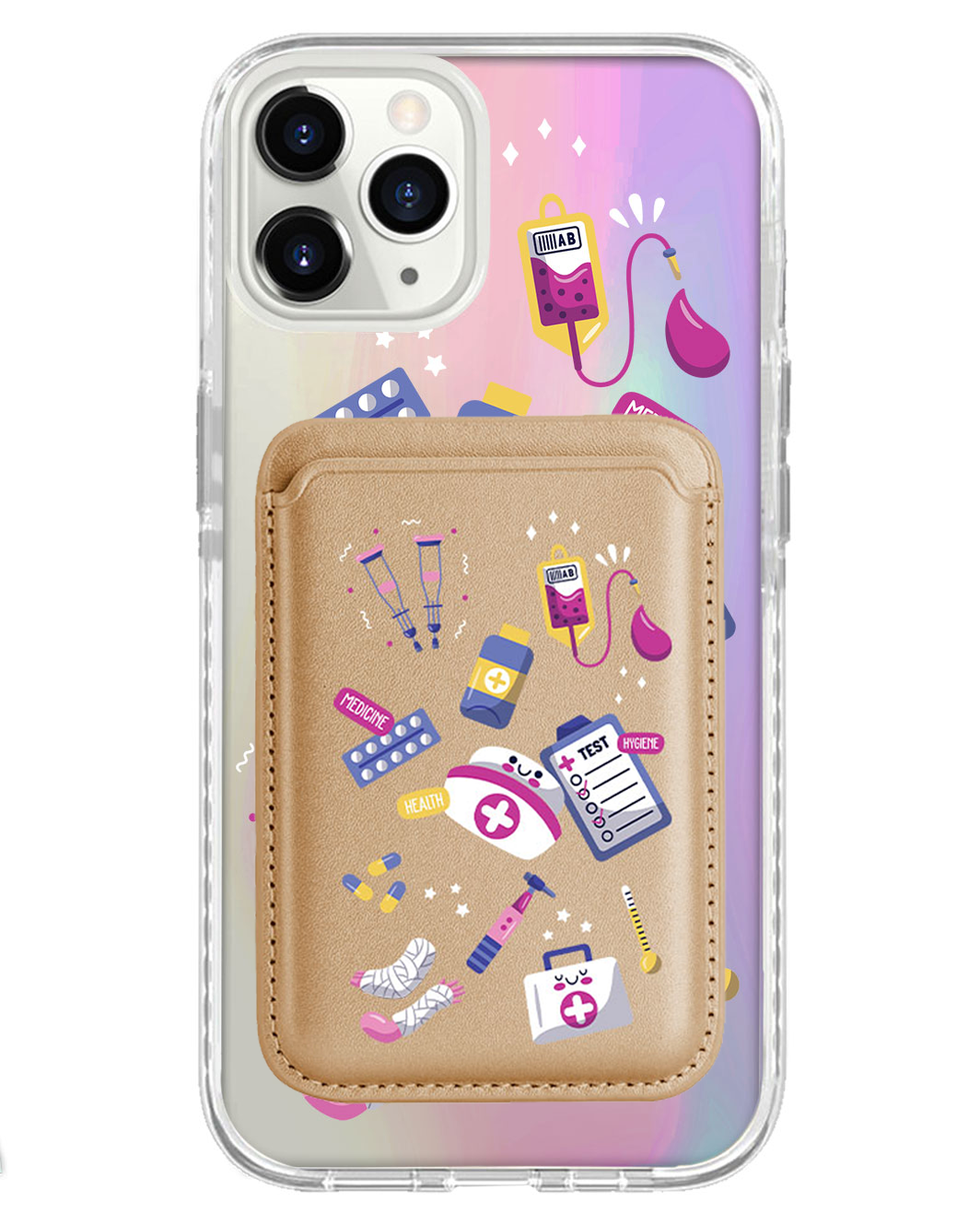 iPhone Magnetic Wallet Holo Case - Nurse