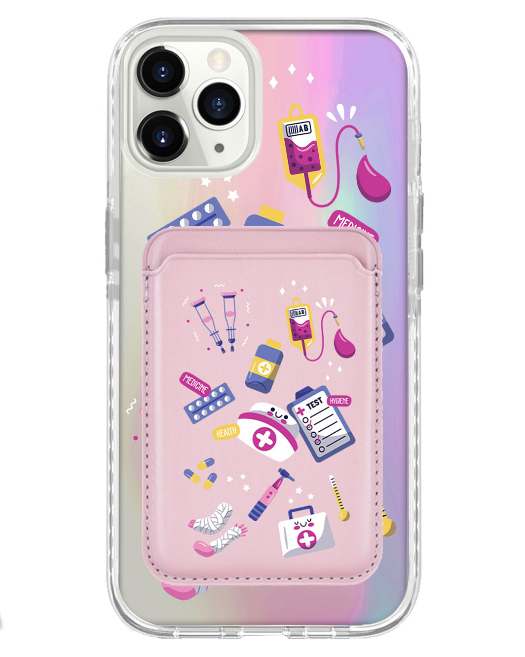 iPhone Magnetic Wallet Holo Case - Nurse