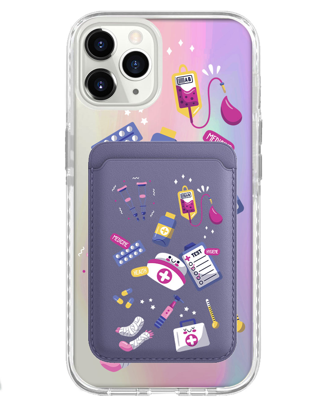 iPhone Magnetic Wallet Holo Case - Nurse