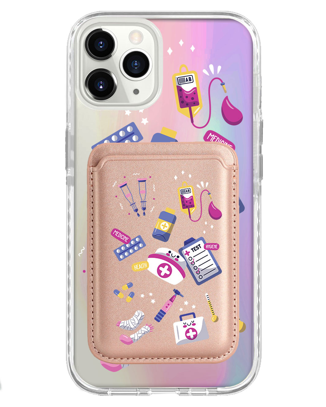 iPhone Magnetic Wallet Holo Case - Nurse