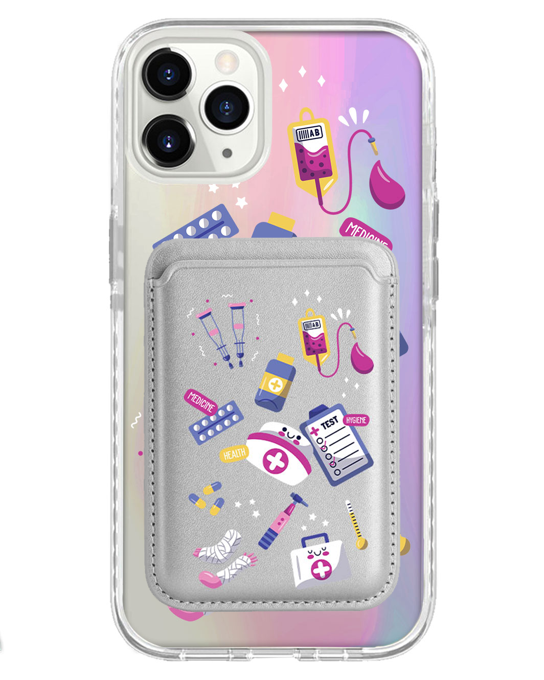 iPhone Magnetic Wallet Holo Case - Nurse