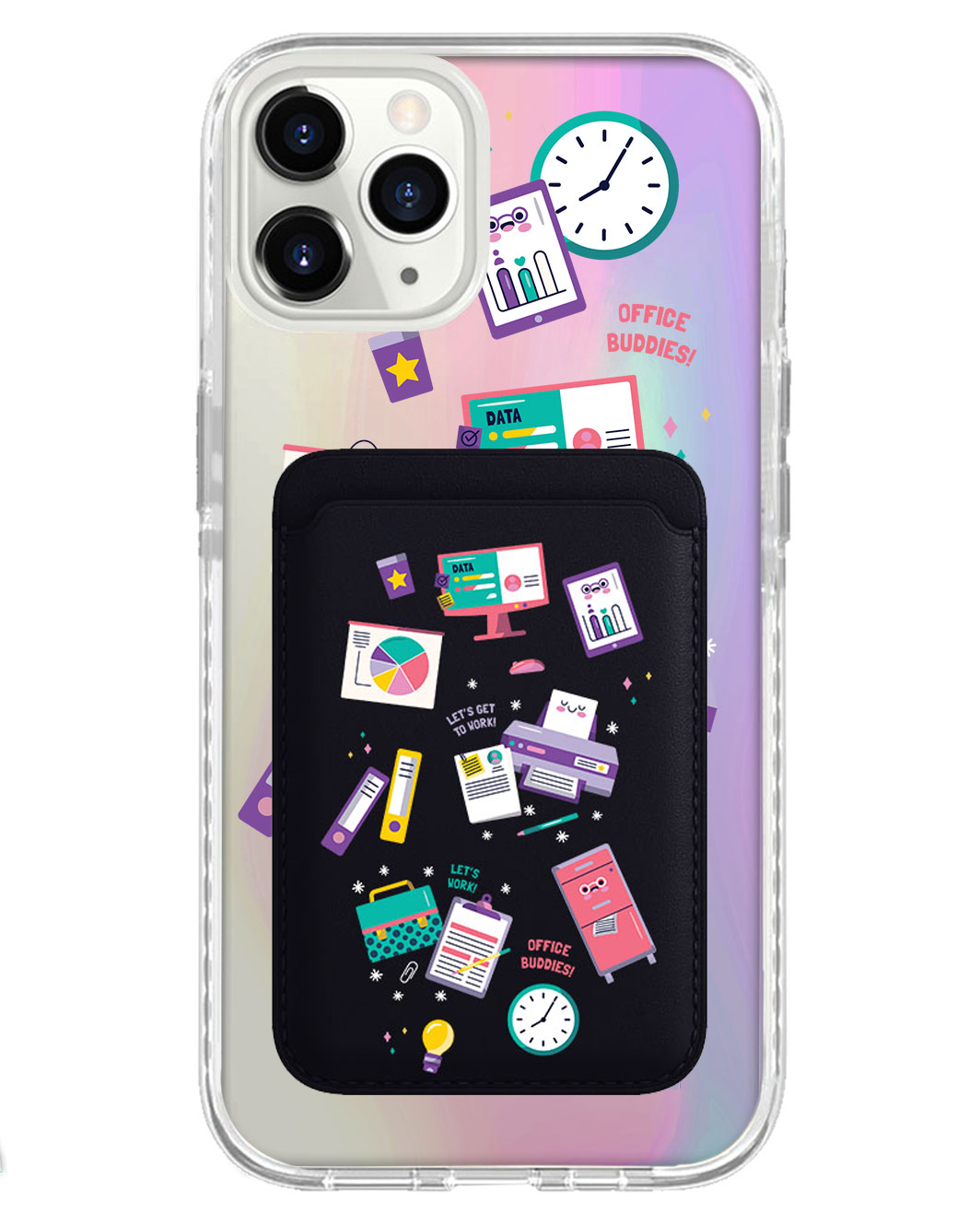 iPhone Magnetic Wallet Holo Case - Officer