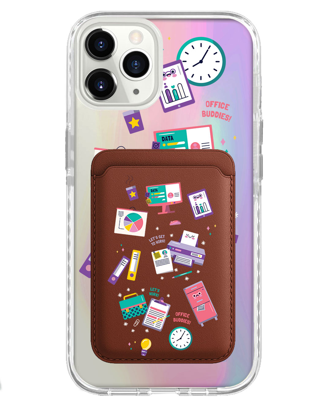 iPhone Magnetic Wallet Holo Case - Officer