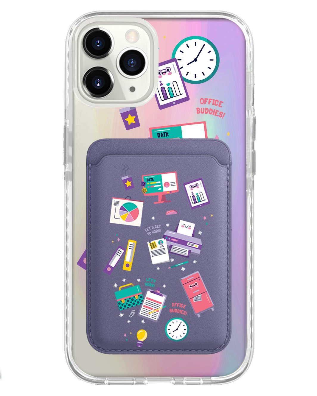 iPhone Magnetic Wallet Holo Case - Officer