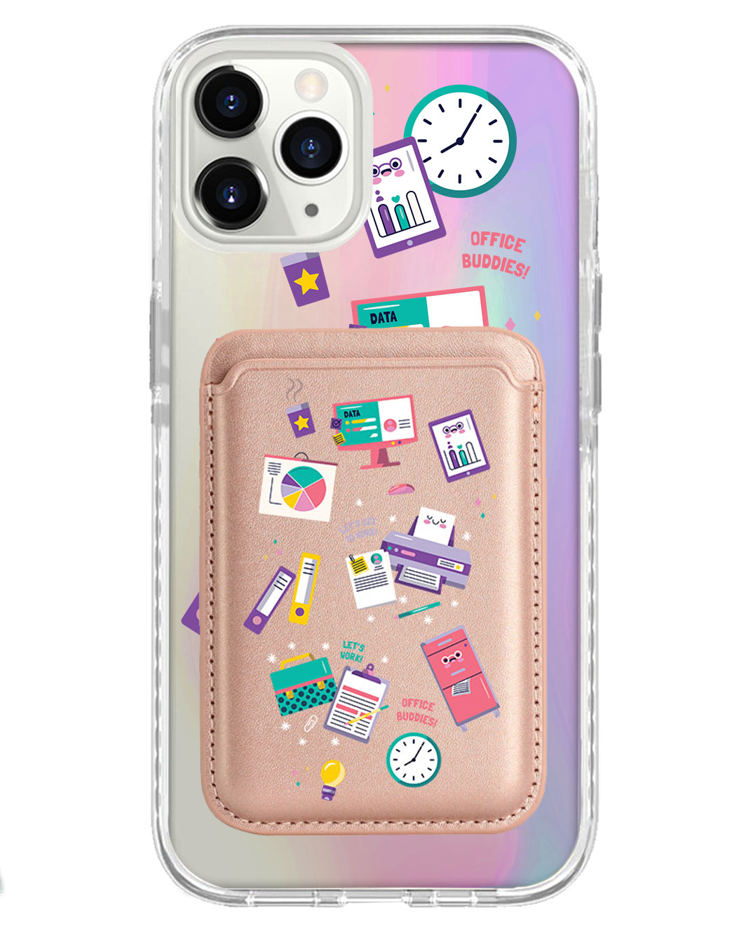 iPhone Magnetic Wallet Holo Case - Officer