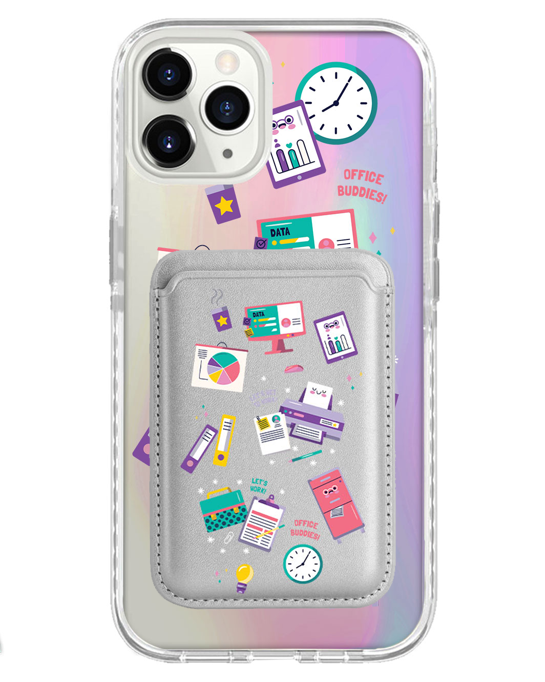 iPhone Magnetic Wallet Holo Case - Officer