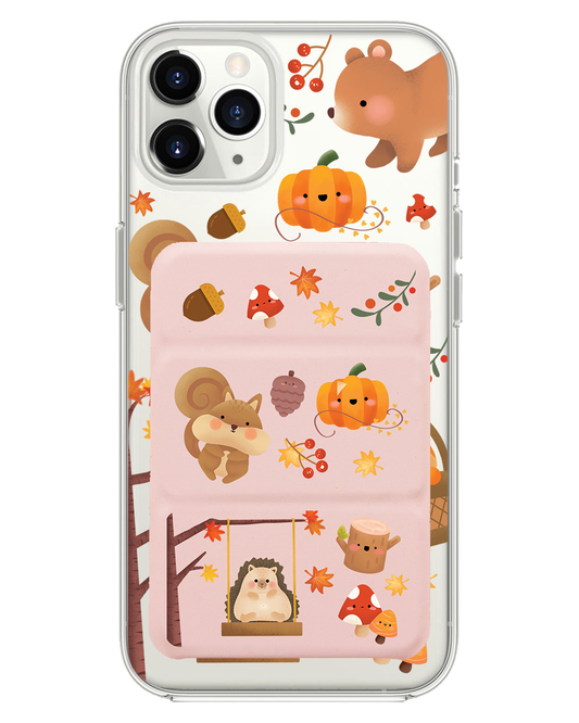 iPhone Magnetic Trifold Wallet Case - Autumn