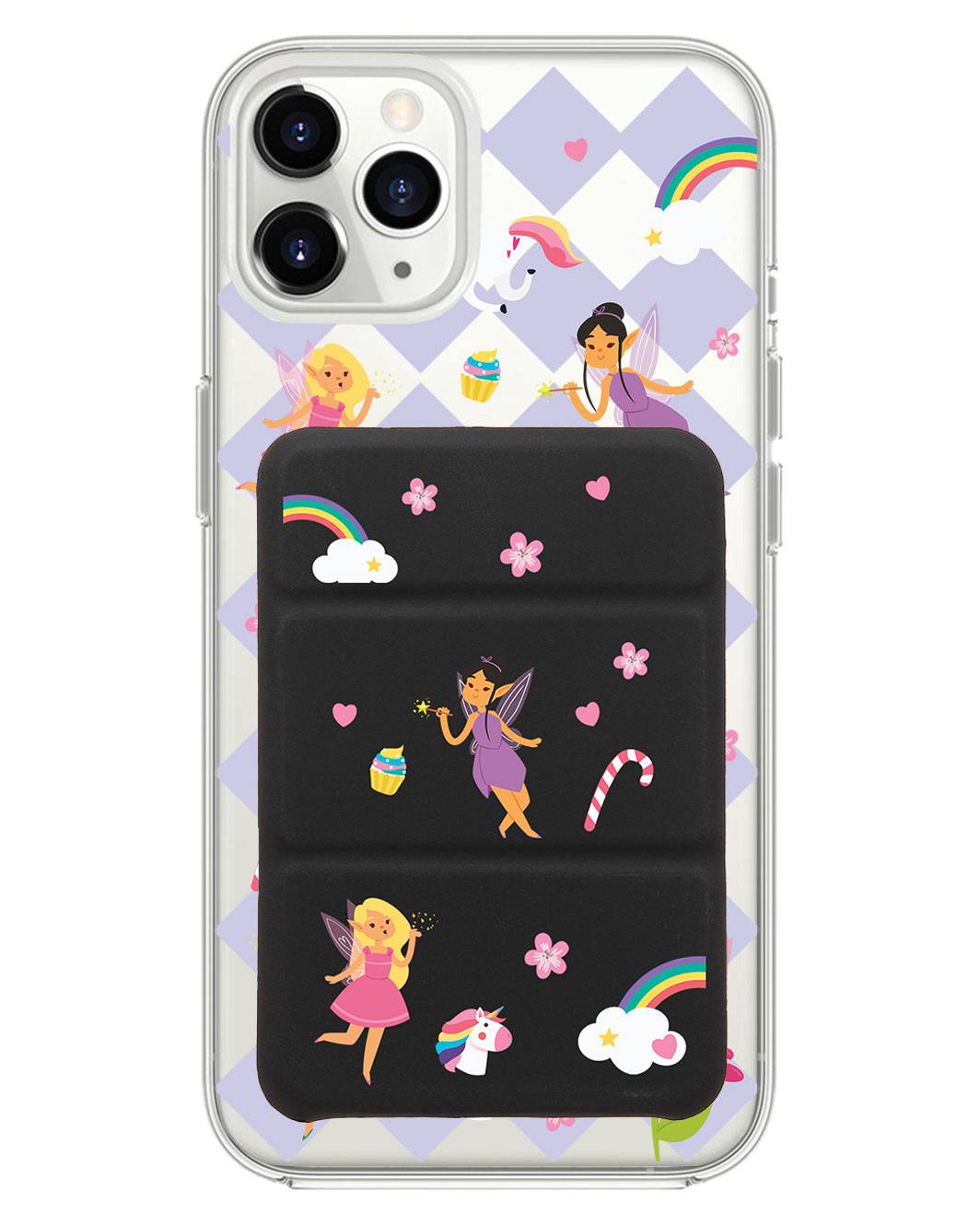 iPhone Magnetic Trifold Wallet Case - Little Fairy