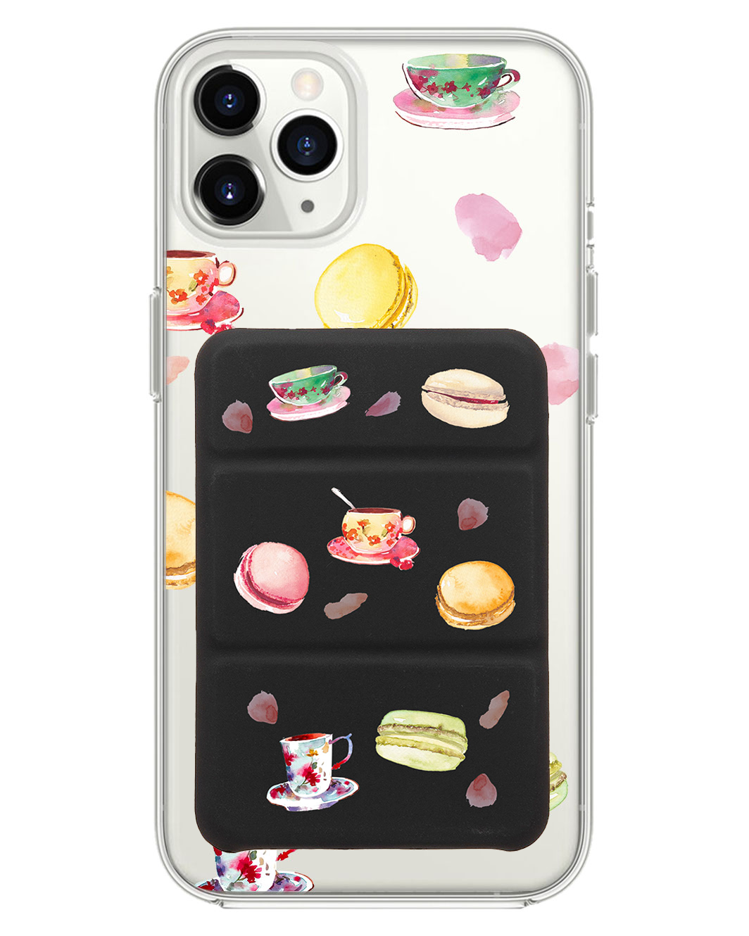 iPhone Magnetic Trifold Wallet Case - Macarons