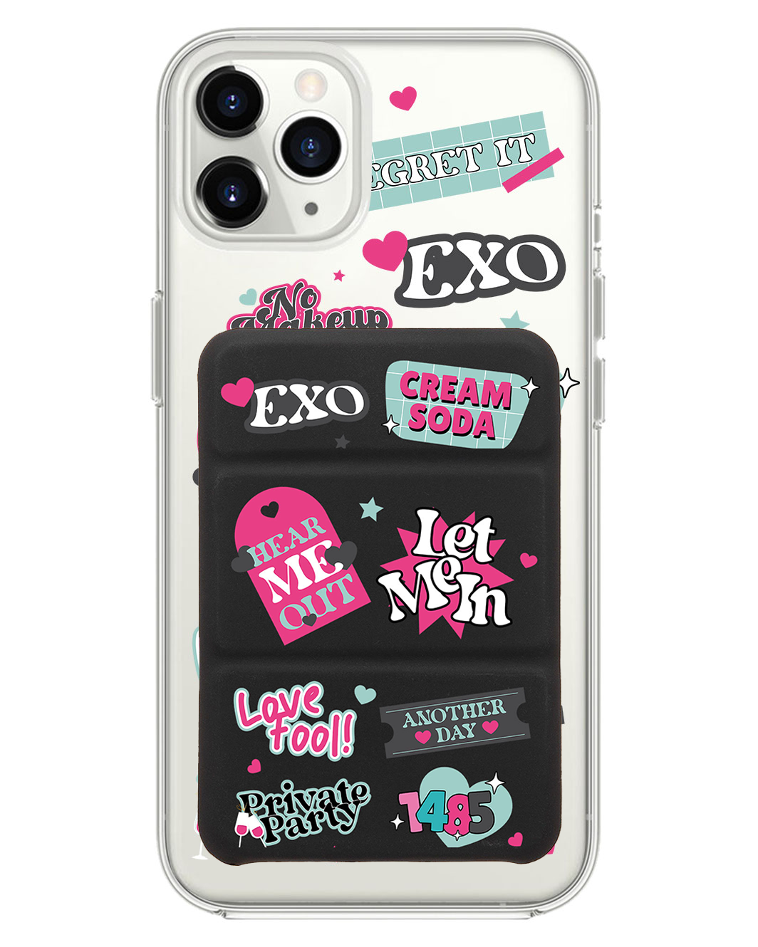 iPhone Magnetic Trifold Wallet Case - Exo Cream Soda