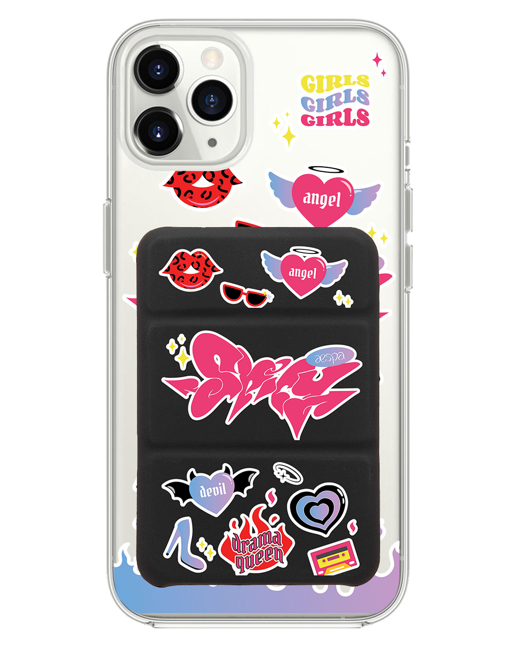 iPhone Magnetic Trifold Wallet Case - Aespa Spicy