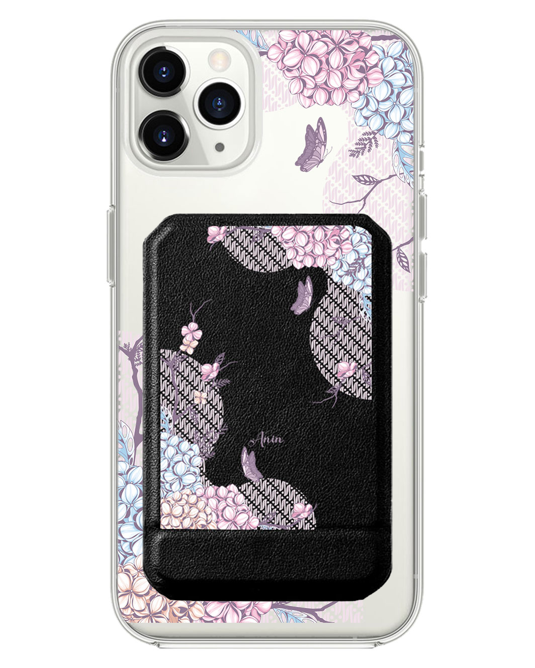 iPhone Magnetic Multifold Wallet - Batik Floral