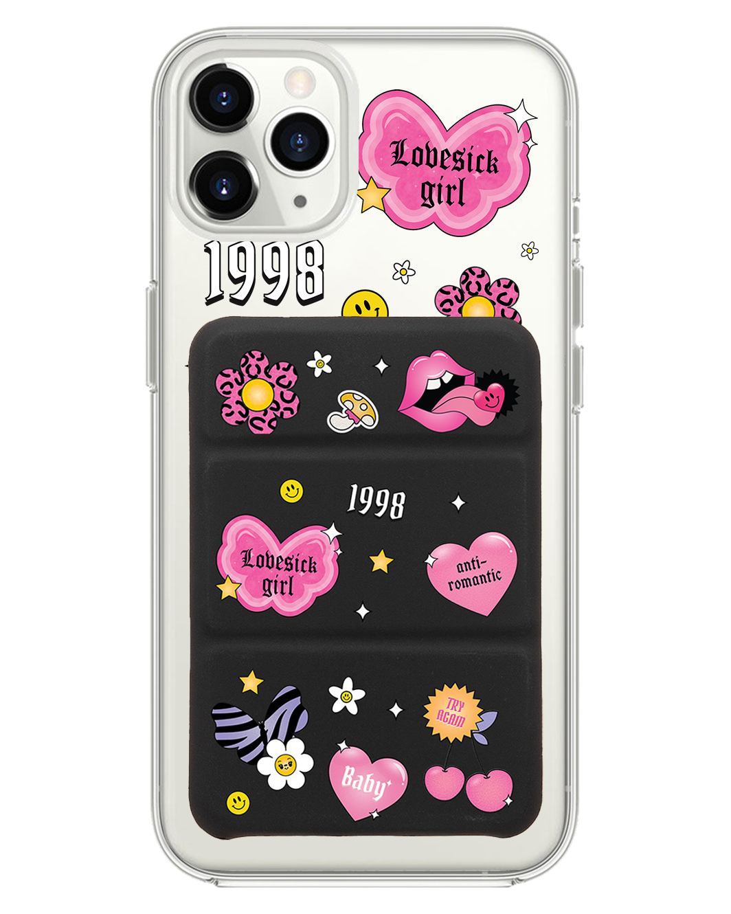 iPhone Magnetic Trifold Wallet Case - Lovesick