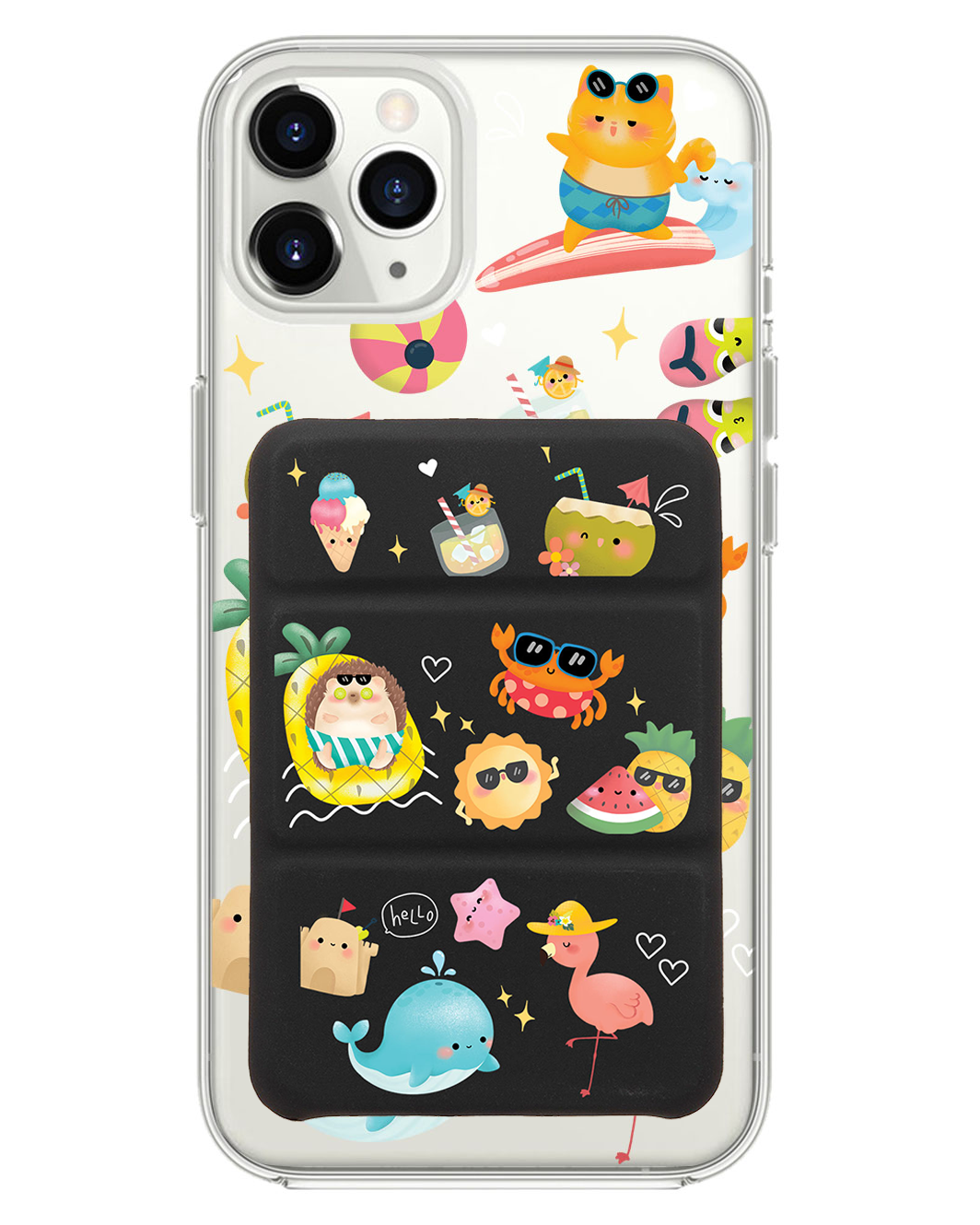 iPhone Magnetic Trifold Wallet Case - Summer