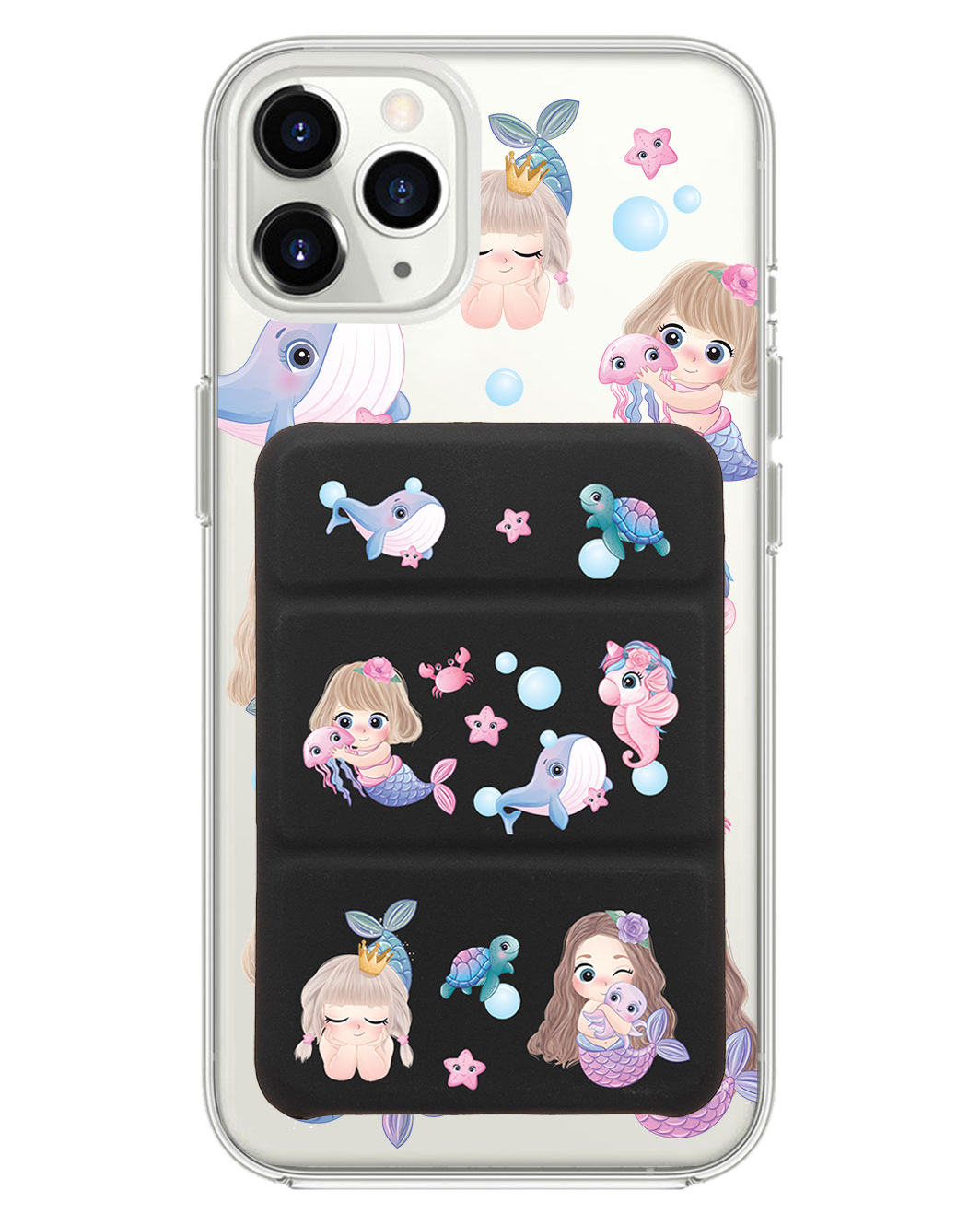 iPhone Magnetic Trifold Wallet Case - Little Mermaid