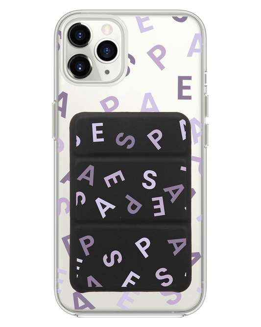 iPhone Magnetic Trifold Wallet Case - Aespa Monogram